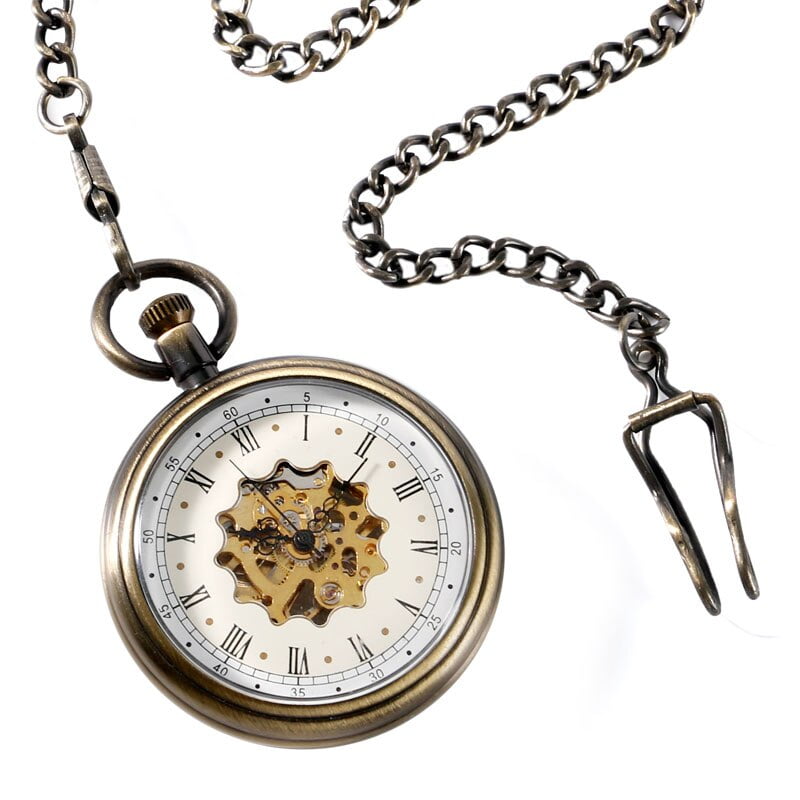 reloj de bolsillo vintage cadena