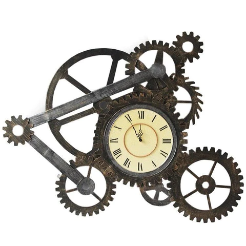 reloj steampunk pared