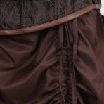vestido marron victoriano