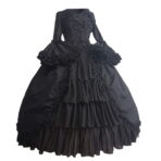 vestido victoriano negro