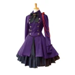 vestido victoriano vintage violeta