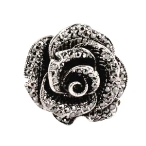 anillo flor de mujer vintage