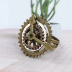 anillo reloj estilo steampunk