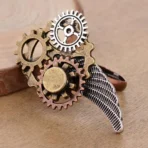 anillo steampunk engranaje para mujer