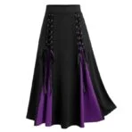 falda gotica negra mujer