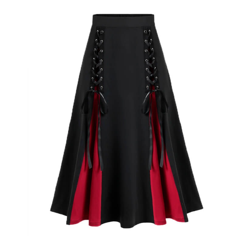 falda gotica negra