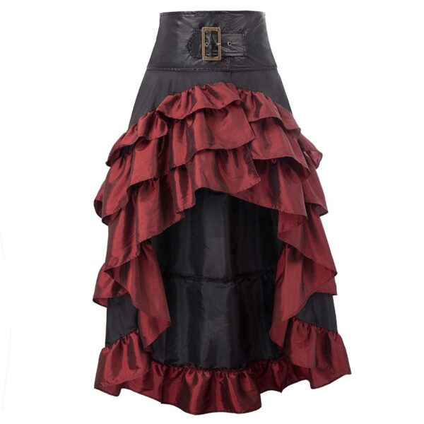 falda steampunk roja