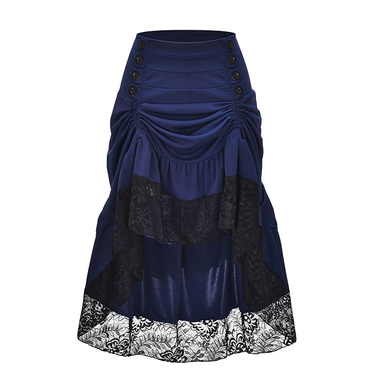 falda victoriana azul