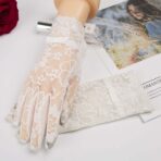 guantes victorianos blanco