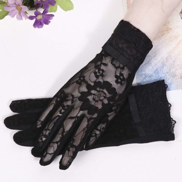 guantes victorianos negro