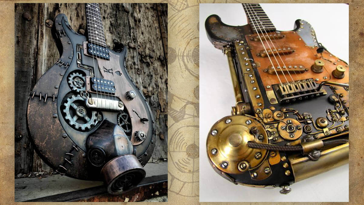 guitarra steampunk