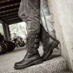 steampunk boots men gris