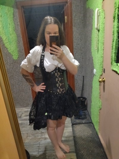 Falda Steampunk Corta photo review