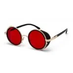 gafas de sol vintage steampunk rojo
