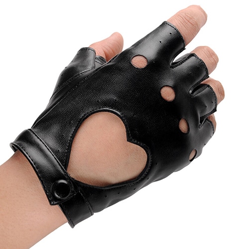 guantes goticos sin dedos