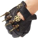 guantes steampunk sin dedos cuero