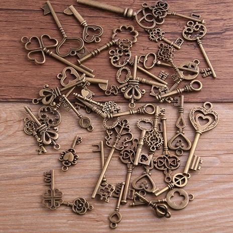llaves steampunk bronce