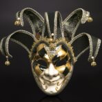 mascara veneciana carnaval negro