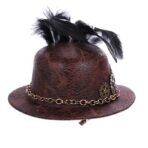 mini sombrero steampunk marron