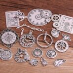 piezas steampunk engranajes plata