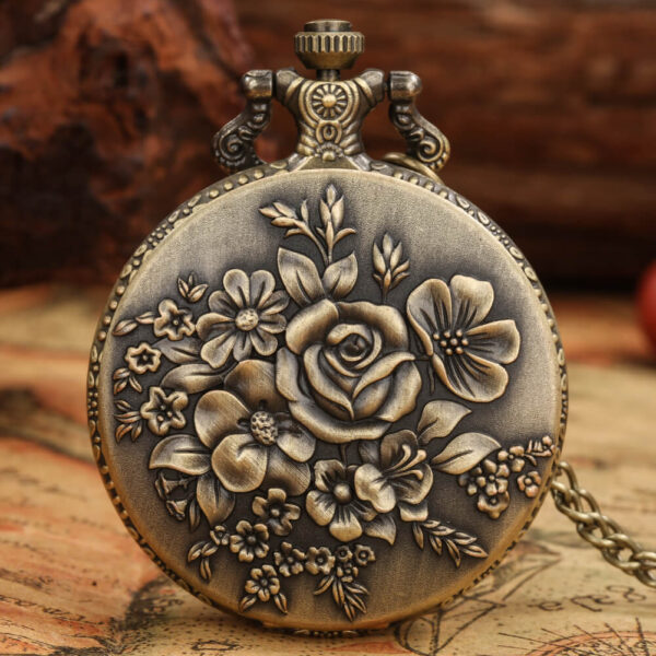 reloj de bolsillo flor