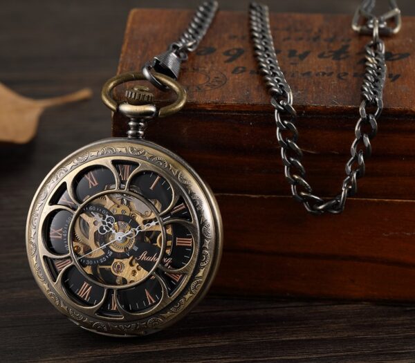 reloj de bolsillo mecanico bronce