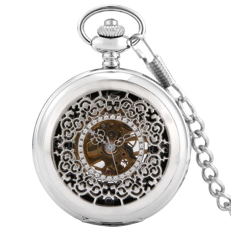 reloj de bolsillo quartz plata