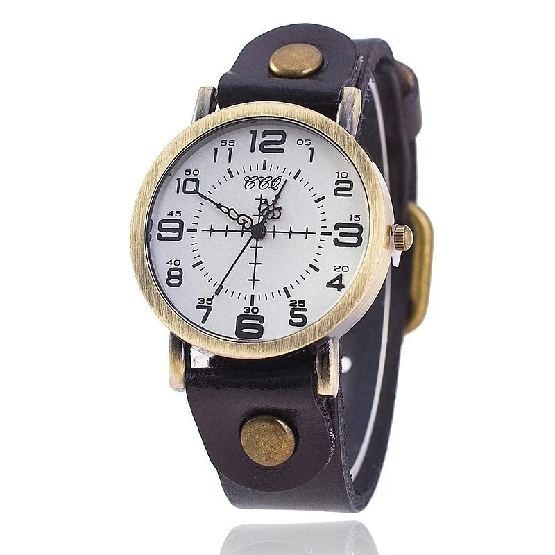 reloj de pulsera steampunk negro