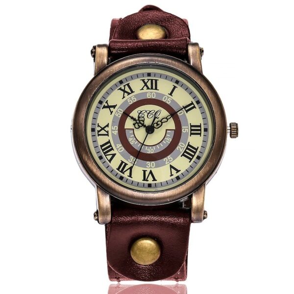 reloj estilo vintage marron