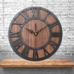 reloj pared vintage grande madera