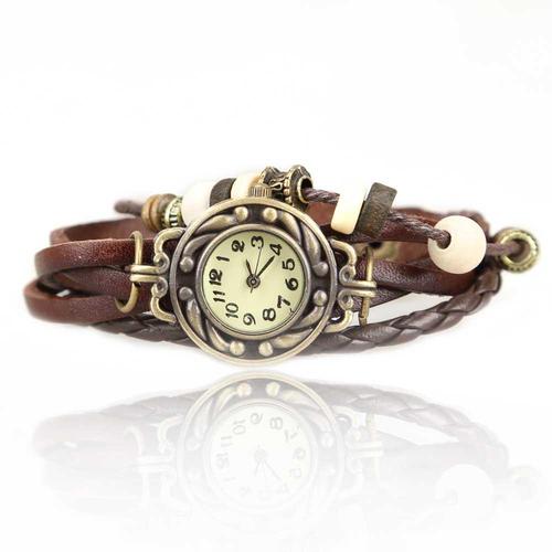 reloj vintage mujer marron