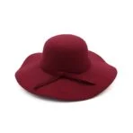 sombrero elegante mujer rojo