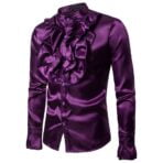 camisa victoriana violeta