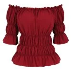 blusa steampunk rojo