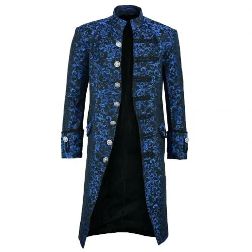 abrigo steampunk azul