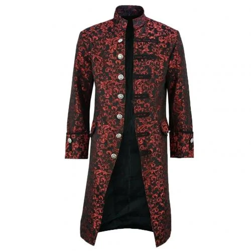 abrigo steampunk rojo