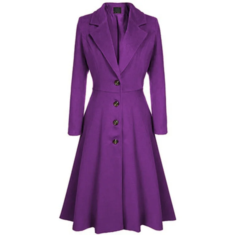 abrigo vintage mujer violeta