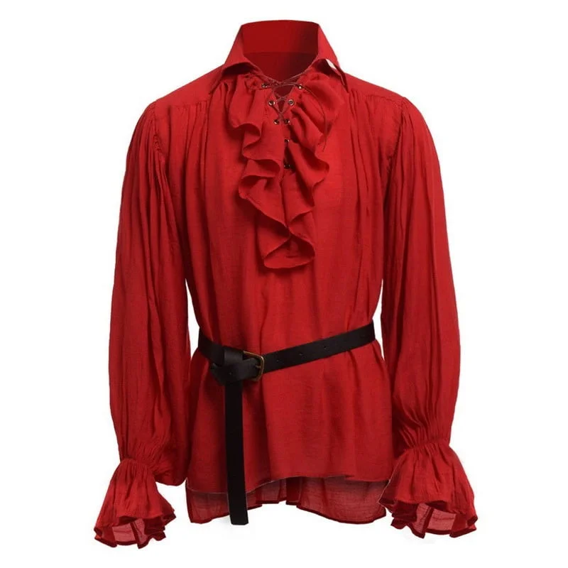 camisa medieval rojo