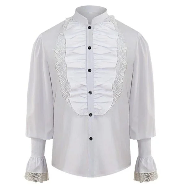 camisa steampunk blanco