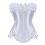 corset disfraz blanco