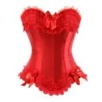 corset disfraz rojo