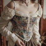 corset medieval mujer