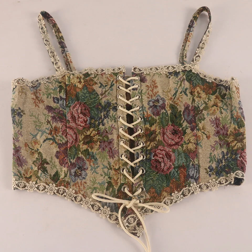 Corset Femme Gothique Vintage - Bustier Médieval Pour Silhouette Sablier, Déguisement Steampunk