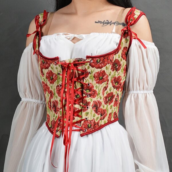 corset mujer rojo