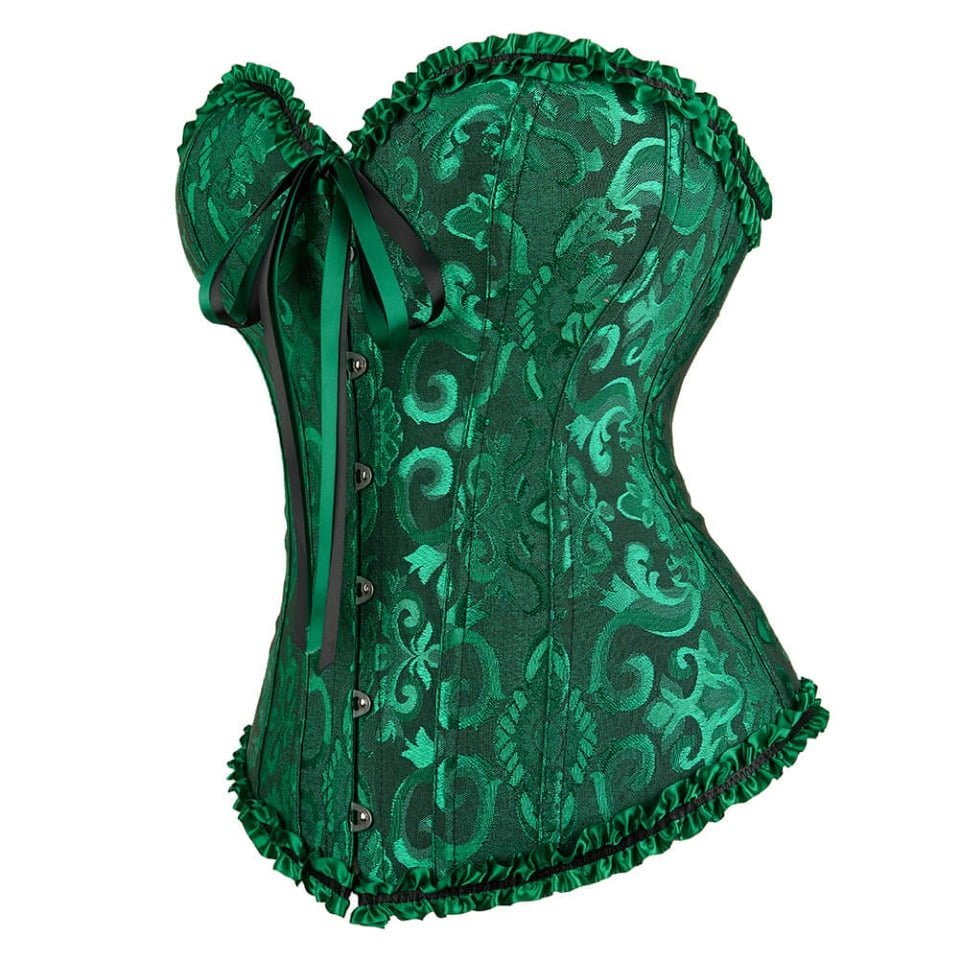 corset verde mujer