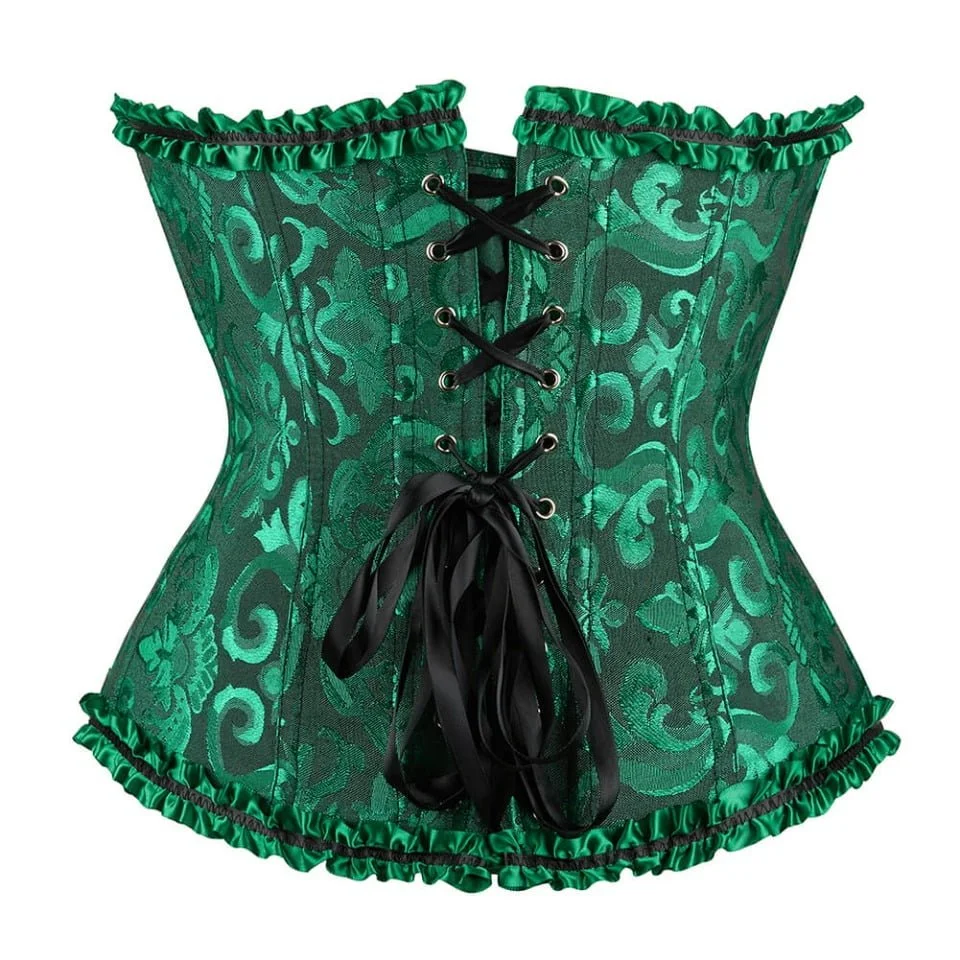 corset verde steampunk