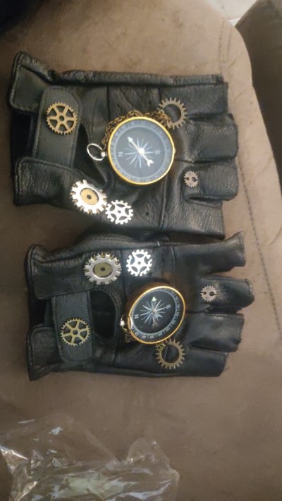 Guantes Steampunk Cuero photo review