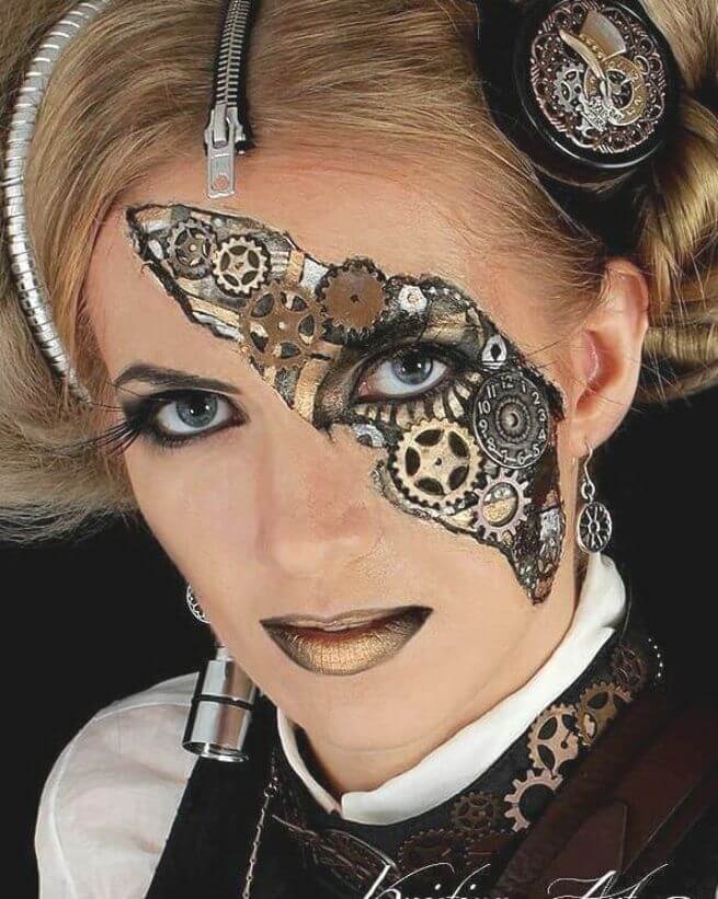 maquillaje artistico steampunk