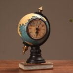 reloj steampunk globo vintage