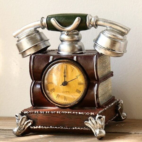 reloj steampunk telefono plata
